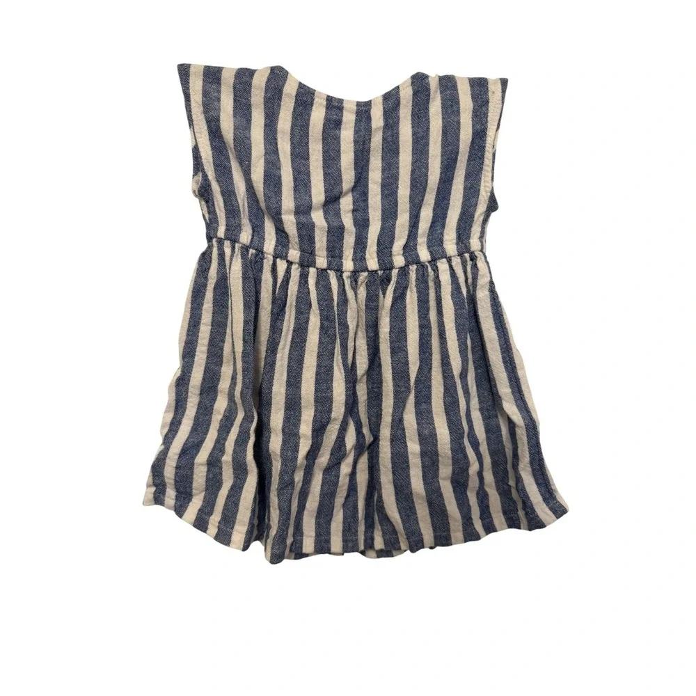 Old Navy Printed Linen-Blend Utility-Pocket Dress for‎ Baby (6-12M)